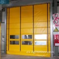 Puerta automática de apilamiento de PVC automático de alta velocidad